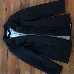 Women’s long black blazer